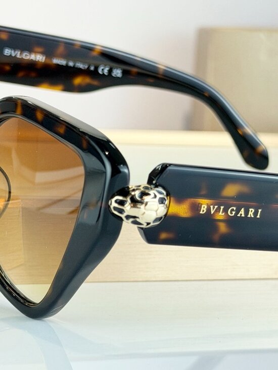 Bulgari Tortoiseshell Gradient Cat-Eye Sunglasses - Brown main image 6